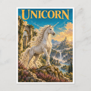 Postal Unicornio, Monstruo de Fantasía Gótica