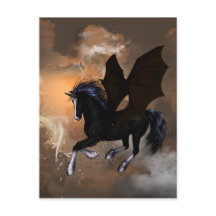 Unicornio oscuro y bello