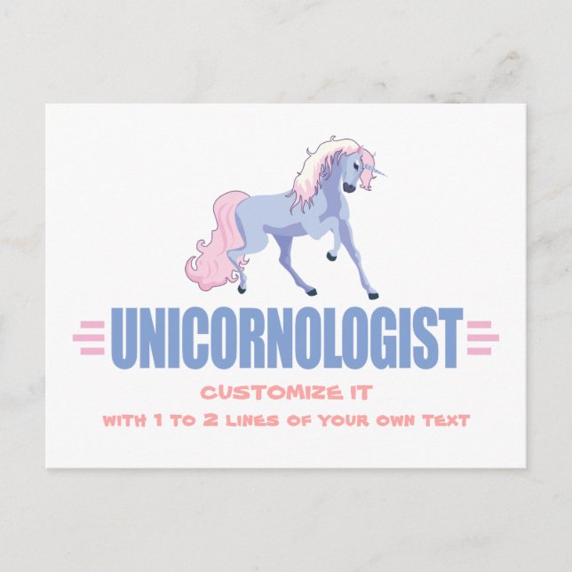 Postal Unicornio personalizado (Anverso)