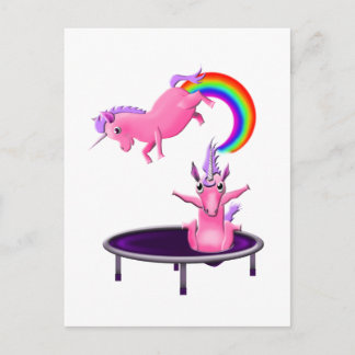 Postal unicornio tramposo