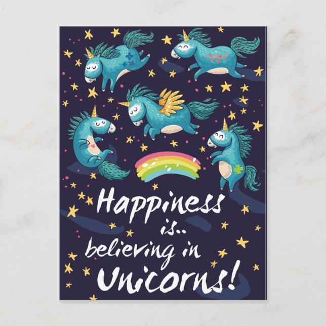 Postal Unicornios (Anverso)