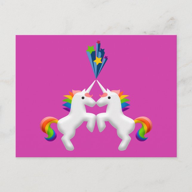 Postal Unicornios (Anverso)