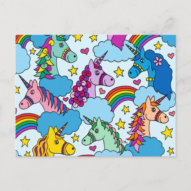 Postal Unicornios (Anverso)