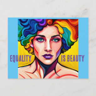 Postal Unidad Radiante: La igualdad es belleza