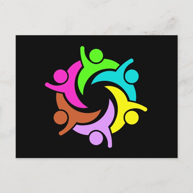 Postal Unidad y trabajo en equipo (Anverso)