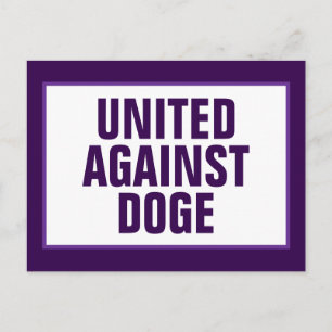 Postal Unidos bipartidista contra DOGE Anti-DOGE Purple