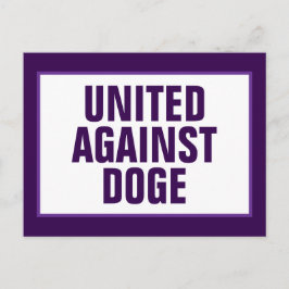 Postal Unidos bipartidista contra DOGE Anti-DOGE Purple