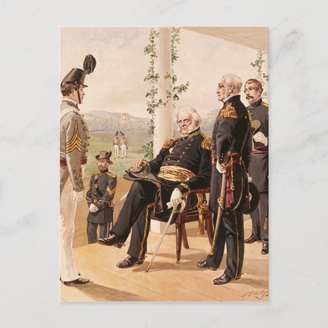 Postal Uniformes del ejército estadounidense (Anverso)