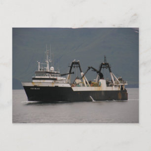 Postal Unimak, vendedor ambulante en el puerto holandés, 