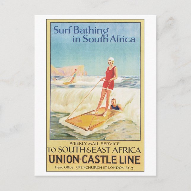 Postal Union-Castle LIne A Sudáfrica Y Este De África (Anverso)