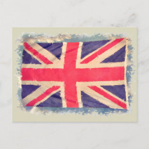 Postal UNION JACK FLAG grunge