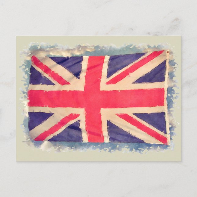 Postal UNION JACK FLAG grunge (Anverso)