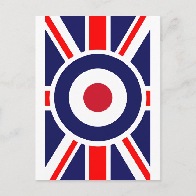Postal Unión Jack Mods Inglaterra Objetivo (Anverso)