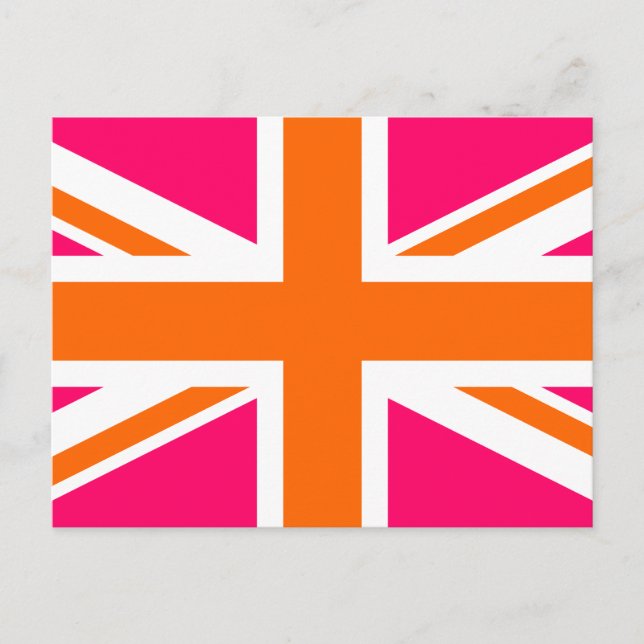 Postal Union Jack rosa y naranja (Anverso)