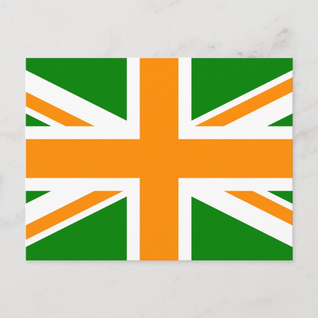 Postal Union Jack verde y naranja (Anverso)