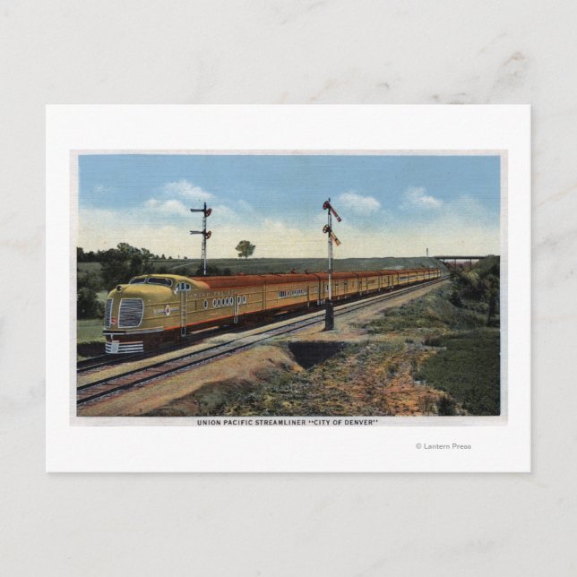Postal Union Pacific Streamliner "City of Denver" (Anverso)