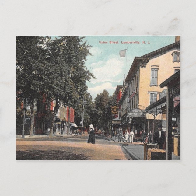 Postal Union St, Lambertville, Nueva Jersey, 1907 (Anverso)