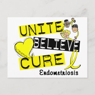 Postal UNITE CREE QUE LA Endometriosis DE LA CURA