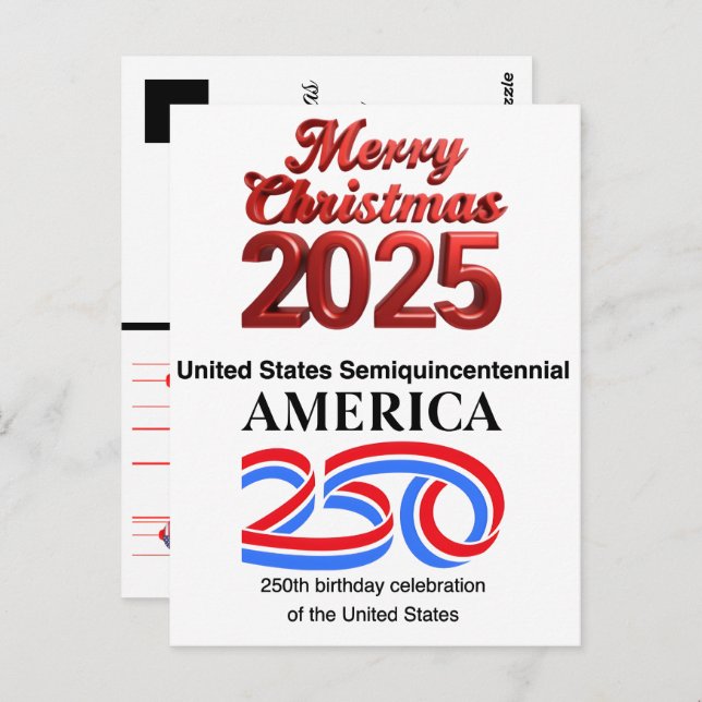Postal United States Semiquincentennial: New Year 2026 (Anverso / Reverso)