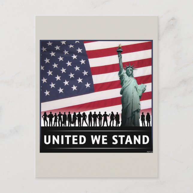 Postal United We Stand (Anverso)