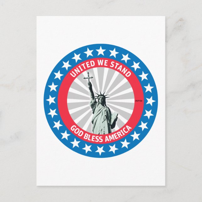 Postal United We Stand (Anverso)