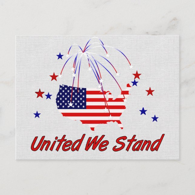 Postal United We Stand (Anverso)