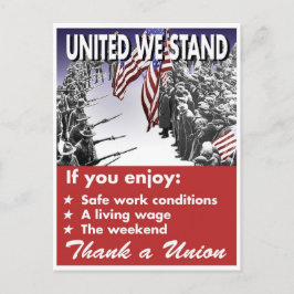 Postal United We Stand — Postcard pro-Unión