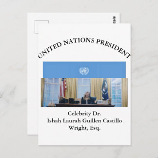 POSTAL #UNITEDNATIONSPRESIDENT DR. #LAURAHCASTILLOS ESQ.