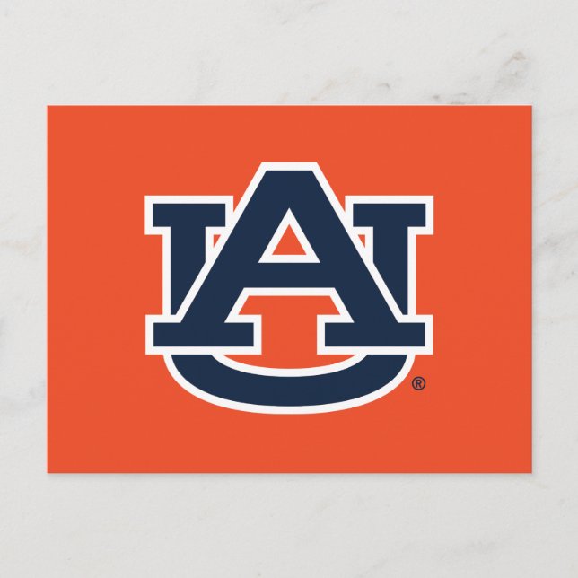 Postal Universidad de Auburn | Logotipo de la UA de Aubur (Anverso)