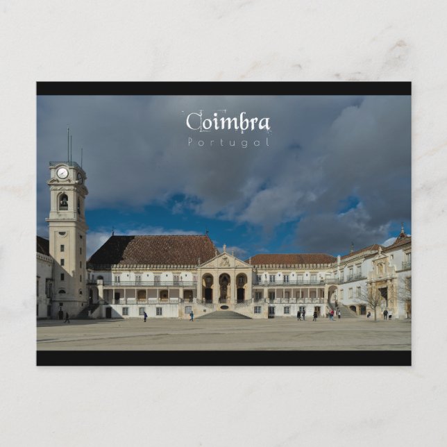 Postal Universidad de Coimbra - Arte de viajes (Anverso)
