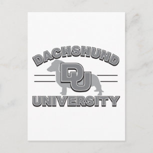 Postal Universidad de Dachshund