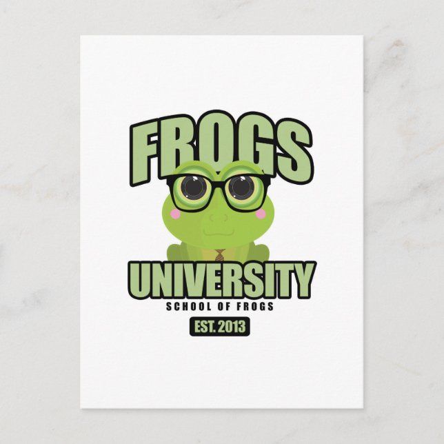 Postal Universidad de Frogs (Anverso)
