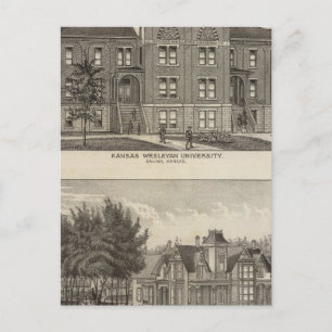 Postal Universidad de Kansas Wesleyan
