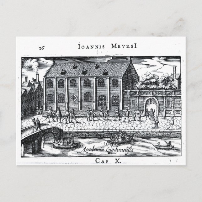 Postal Universidad de Leiden, 'Una Atenas Holandesa' (Anverso)