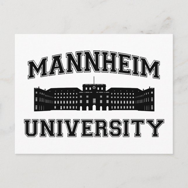 Postal Universidad de Mannheim (Anverso)