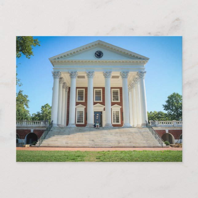 Postal Universidad de Virginia Rotunda (Anverso)