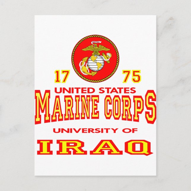 Postal Universidad del Cuerpo de Marines De Los Estados U (Anverso)