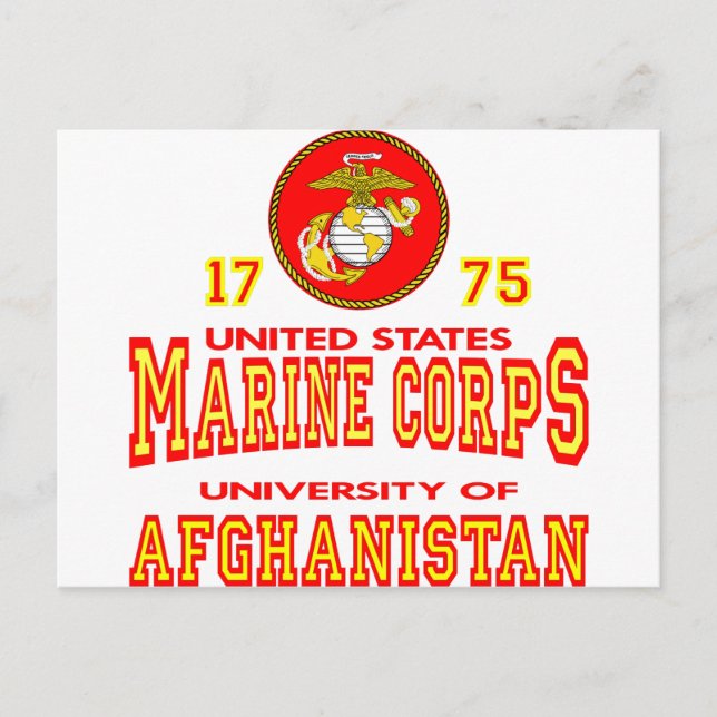 Postal Universidad del Cuerpo de Marines de los Estados U (Anverso)