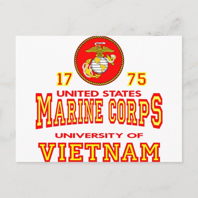 Postal Universidad del Cuerpo de Marines De Los Estados U (Anverso)
