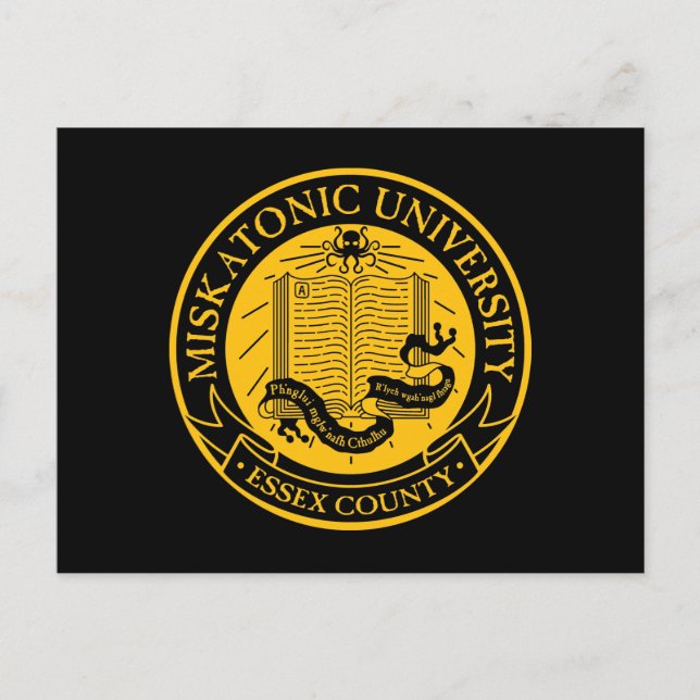Postal Universidad Miskatonic (Anverso)