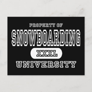 Postal Universidad Snowboarding Dark