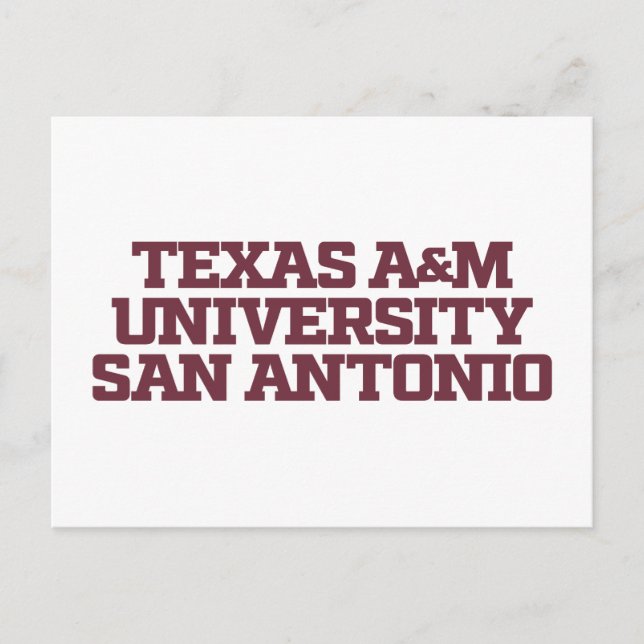 Postal Universidad Texas A&M-San Antonio (Anverso)