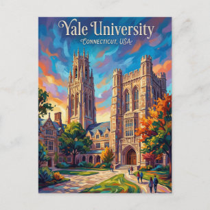 Postal Universidad Yale Connecticut
