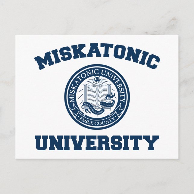 Postal universitaria miskatónica (Anverso)