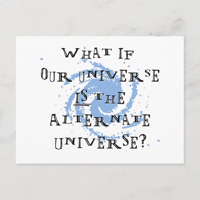 Postal Universo alternativo (Anverso)