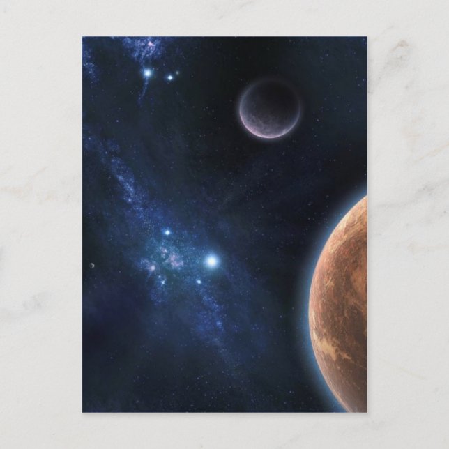 Postal Universo espacial (Anverso)