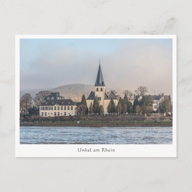 Postal Unkel Rhein Alemania (Anverso)