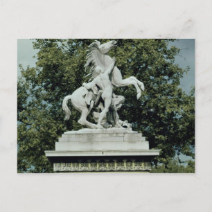 Postal Uno de los dos 'Caballos Marly', 1739-45