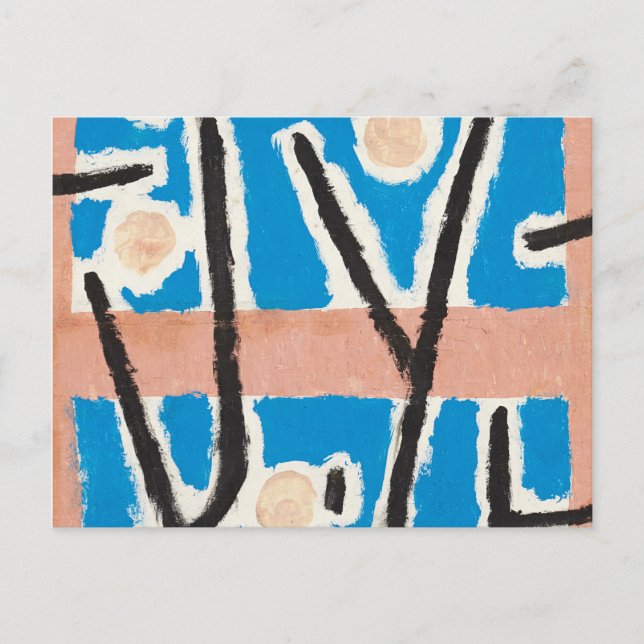 Postal Untitled, 1938 by Paul Klee (Anverso)