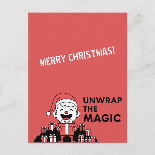 Postal Unwrap the Magic Christmas (Anverso)